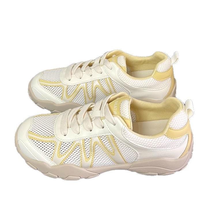 Thick-soled Color Matching German Training Shoes Women's 2025 New Retro Versatile Mesh Breathable, Comfortable and Light Casual Forrest Gump Shoes