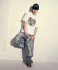 Super Serve Distressed Washed Denim Pants - Light Blue