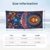 Floral Garden Theme Beach Towel Personalized Custom Name & Text Soft Quick Dry Beach Towel for Swimming Travel