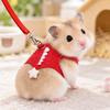 Dinosaur Shape Pet Harness Leash Adjustable Small Pet Harness Chest Strap Harness  For Guinea Pig