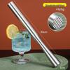 Stainless Steel Ice Crusher & Cocktail Muddler - Plastic Milk Tea & Lemon Hammer Bar Tool