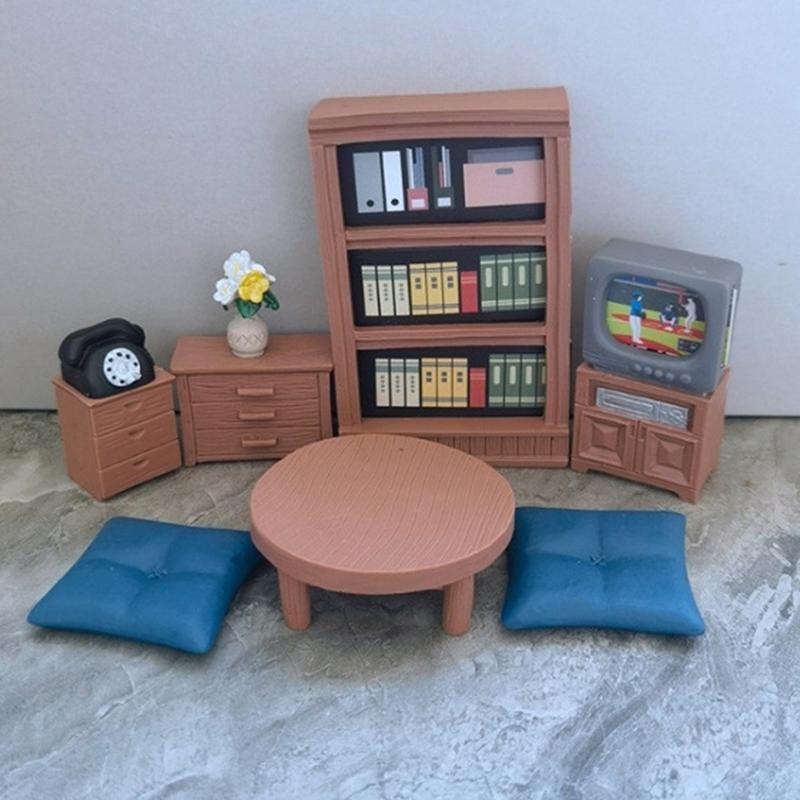 1 Piece Resin Home Decoration Dollhouse Furniture Miniature Toys Car Ornament Artificial Modern Art Model Mini Kid Toy