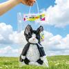 Black & White Devon Rex Cat Plush Toy – Cute, Curly-Haired Doll & Hug Pillow Gift for Girls