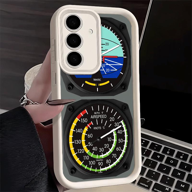 Phone Case for Samsung Galaxy A17 A16 A15 A14 A13 Aircraft Instrument Cockpit Radar A56 A36 A26 A55 A35 A25 A54 A34 A24 A53 A33