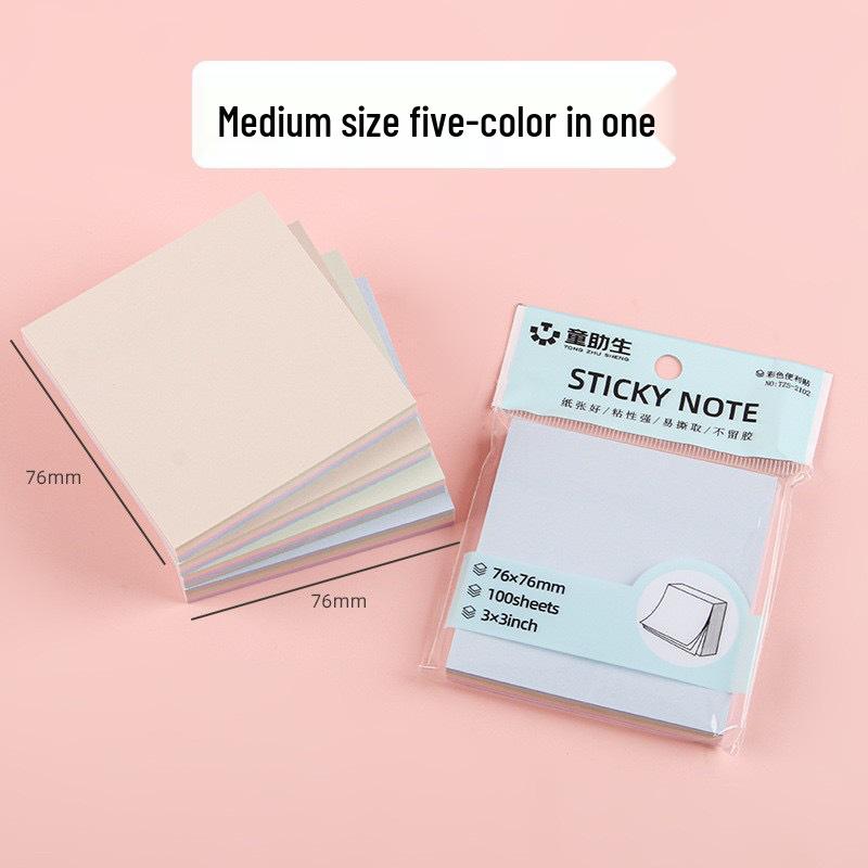 Heart-Shaped Colorful Sticky Notes for Students - Creative Index Memo Pads