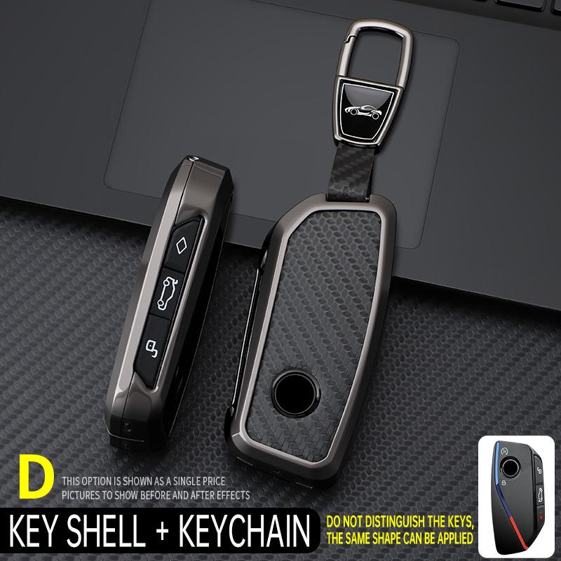 Zinc Alloy Car Key Case Cover Shell Fob For Bmw I7 X7 G07 Lci Ix I20 X1 U11 7 Series G70 G09 Xm U06 G81 M3 Remote Protector