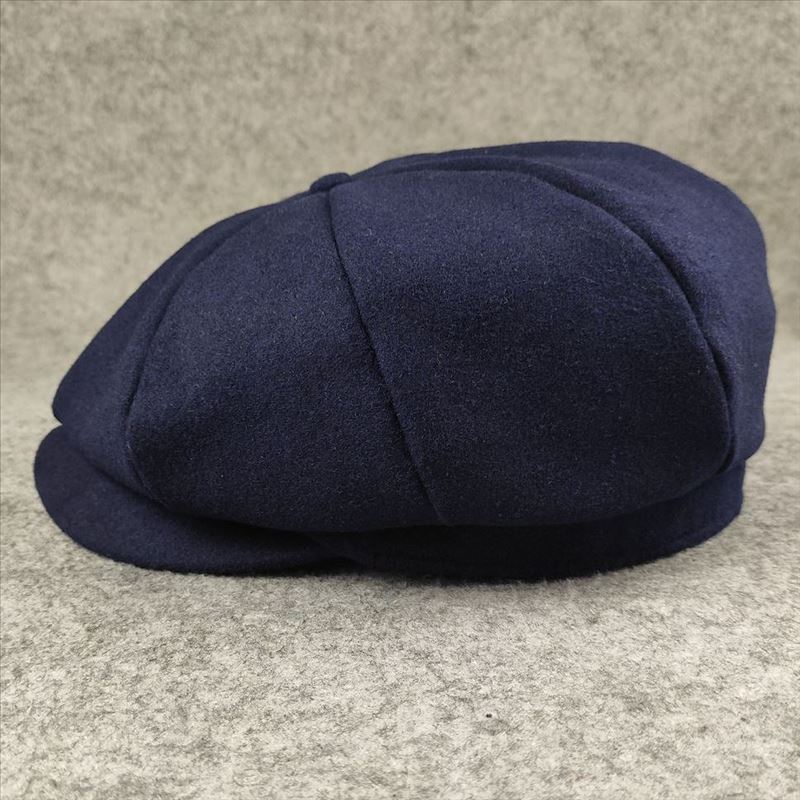 Große Größe 62 cm Tweed Woll Oktogonale Hüte für Männer Frauen Verstellbare Größe Winter Vintage Newsboy Cap Flache Baskenmützen Fahrermütze 61-62CM blue