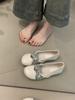 Retro Mary Jane shoes femininity elegant simple round head shallow mouth soft sole ballet shoes