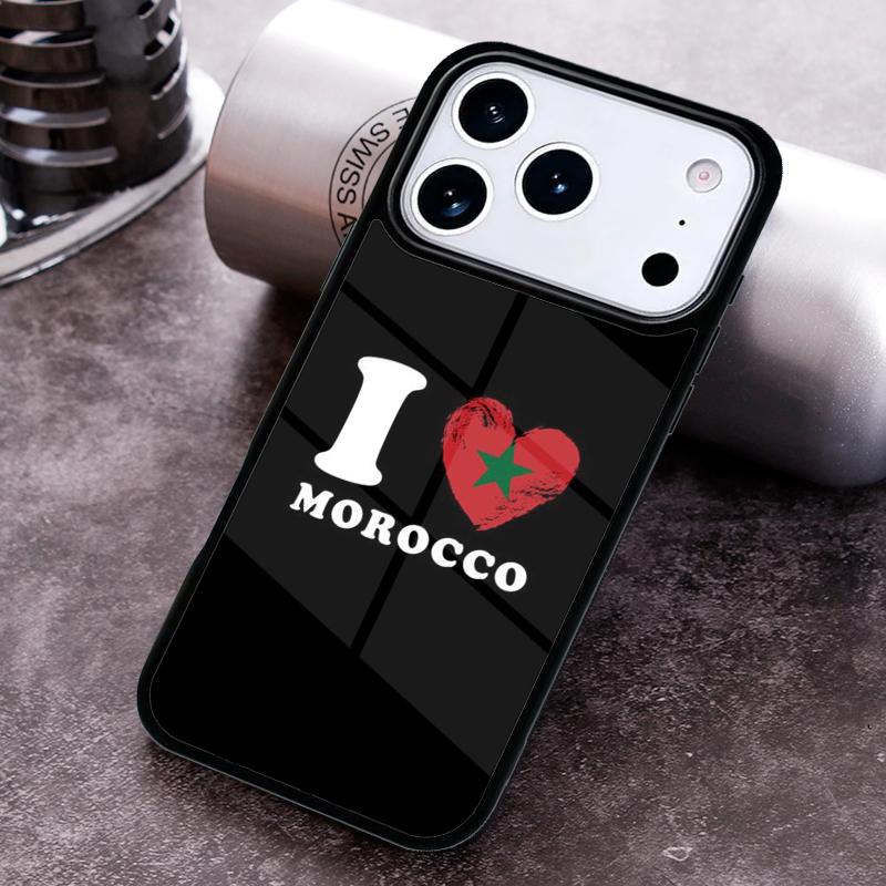Maroko Maroc Marocká vlajka Pouzdro na telefon pro iPhone 17 16 15 Pro Max Air 14 13 12 11 Plus Nárazuvzdorný Capa Kryt