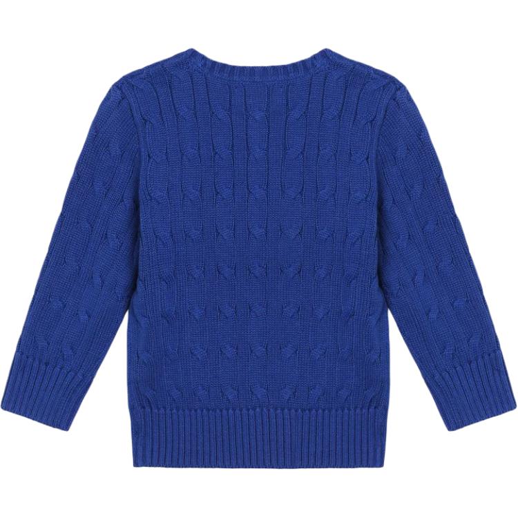 Polo Ralph Lauren Embroidered Logo Crew Neck Long Sleeve Knit Sweater Slim Fit Kids sweater 323702674-080