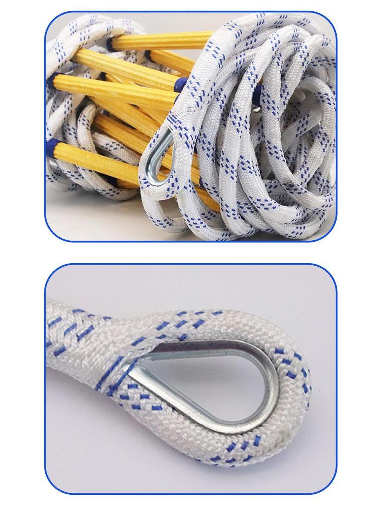 Outdoor Fire Rescue Safety Rope Ladder for Escape and Training