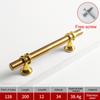 Gold Door Handle Door Pulling Hand Extended Nordic Stainless Steel With Screws Cabinet Door Handle Cabinet Handle