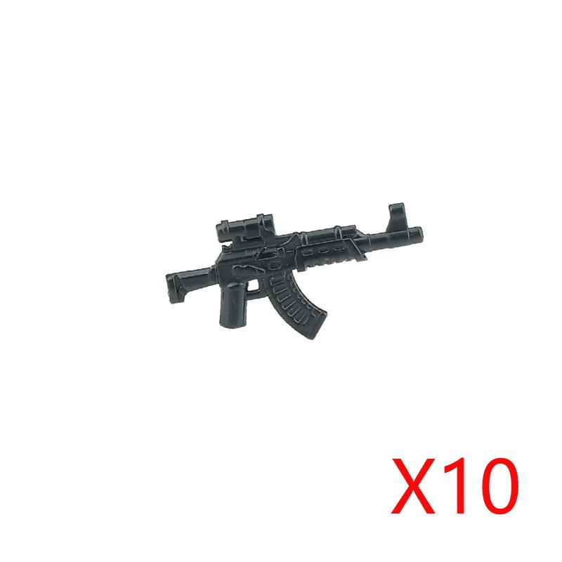 Military Weapons Accessories Building Blocks Russian Special Forces AK Rifles Tactical Bulletproof Vests Equipments Bricks Toys