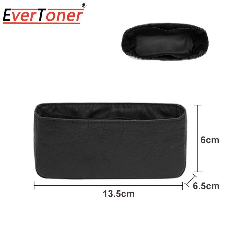 

EverToner Protable Felt Insert Women s Cosmetic Bag Organizer Insert Shaper Storage Inner Purse Fit For Speedy 20 25 30 35