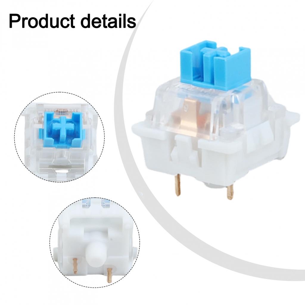 50 Pack Mechanical Keyboard Switches 3 Pin Tactile for Repair and Custom Builds