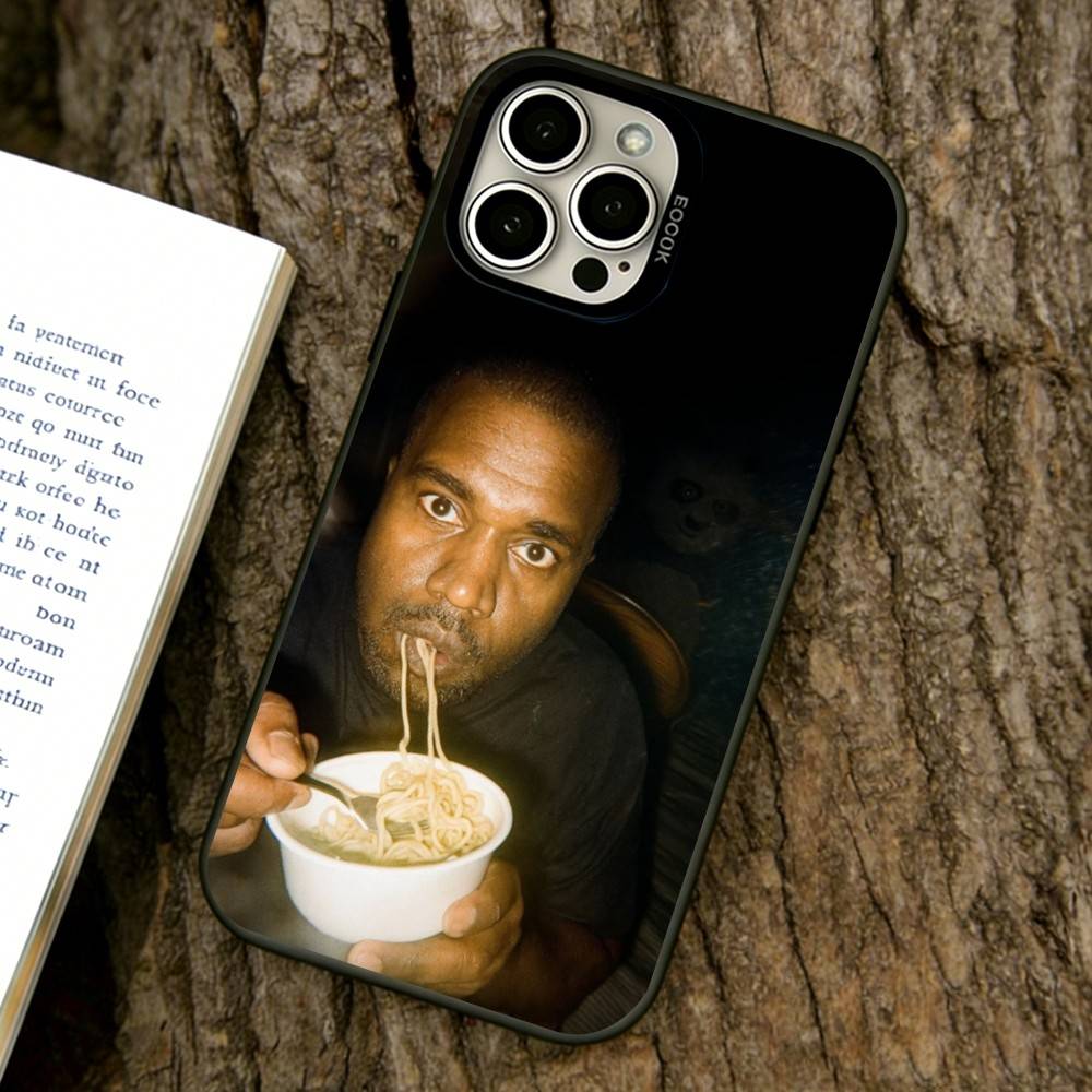 Смешной чехол для телефона Kanye West YE для iPhone 17,16,15,14,13,12,11 Plus,Pro Max,XS, Цветной Серебряный Покрытый Внутренний Чехол iPhone12ProMax