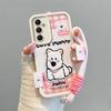 KEYSION Cartoon Niedliche Plüsch Stickerei Hülle für Samsung A05S A04S A13 5G mit Lanyard Stoßfeste Handyhülle für Galaxy S23 FE 5G
