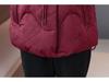 Plus Size Winter Down Coat for Mature Women - Elegant Chinese Style with Embroidery and Frog Buttons