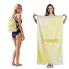 2 in 1 Microfiber Quick Dry Beach Towel Bag Convertible Foldable Printed Bath Towel Backpack