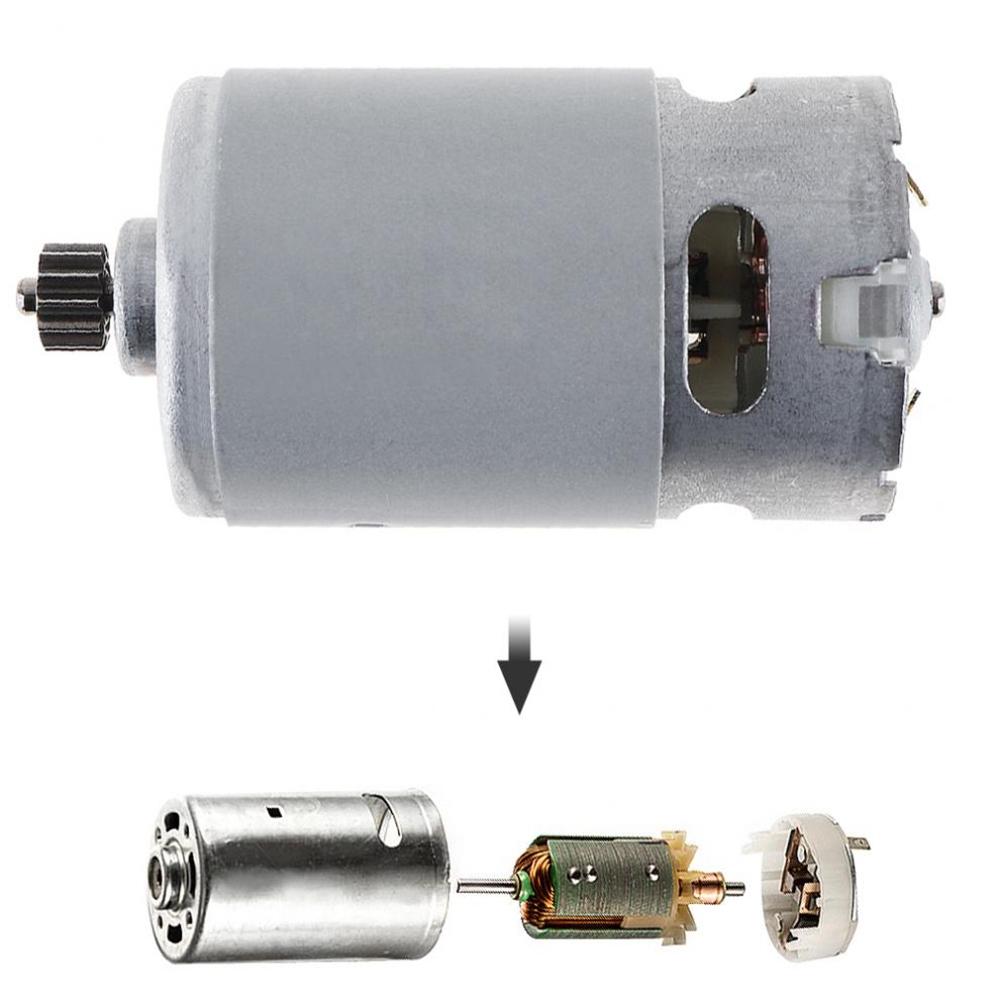 BHBL RS550 12V 19500 RPM DC Motor with Two-Speed 11 Teeth and High Torque for Electric Drill/Screwdriver