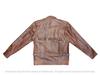 Äkta Lammskinn Herrläderjacka BRUN Handgjord Stilfull Biker Motorcykel