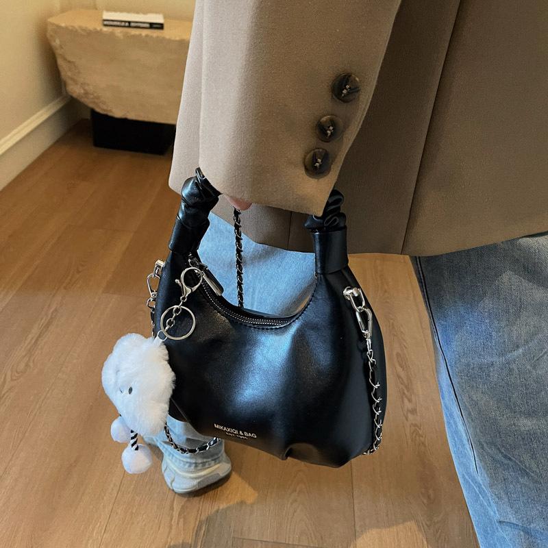 Bags Internet celebrity armpit bag 2025 new small fresh literary girl shoulder bag fashion fold hand carry dumpling bag