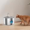 3.2L Pet Water Dispenser Stainless Steel Automatic USB Water Fountain For Dog Cats with MultiLayer Filtration Systems