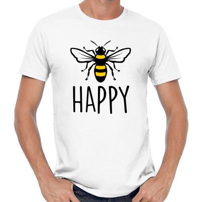 Men's and Women's T-shirts BEE HAPPY