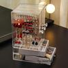 Dustproof Transparent Jewelry Display Stand - Desktop Earring and Necklace Storage Box