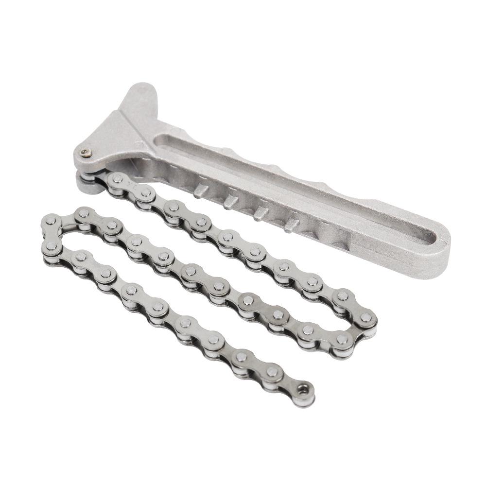 Chain Oil Filter Wrench Tool 6-inch Aluminum Alloy Chain Wrench