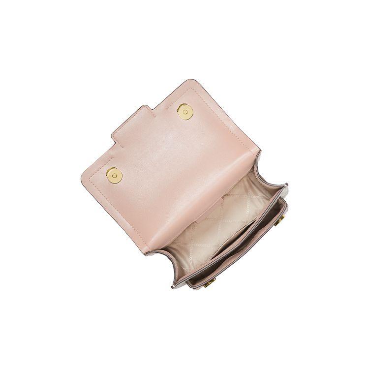 Michael Kors Heather Classic Monogram Logo Fashion Flap Envelope Bag Women bags Vanilla-White Nude-Pink 32S2G7HC0B-173