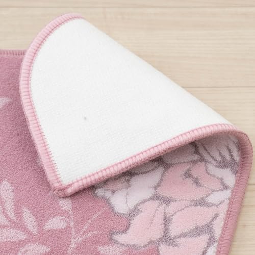 Senko DECORMUSEE Precious Toilet Mat, Approx. 60 X 60 Cm, Pink, Elegant, 30274