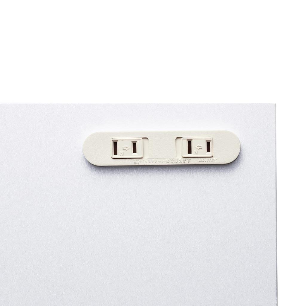 Sanwa Supply MR-LC213W Monitor Stand with Outlet (W1000, White)