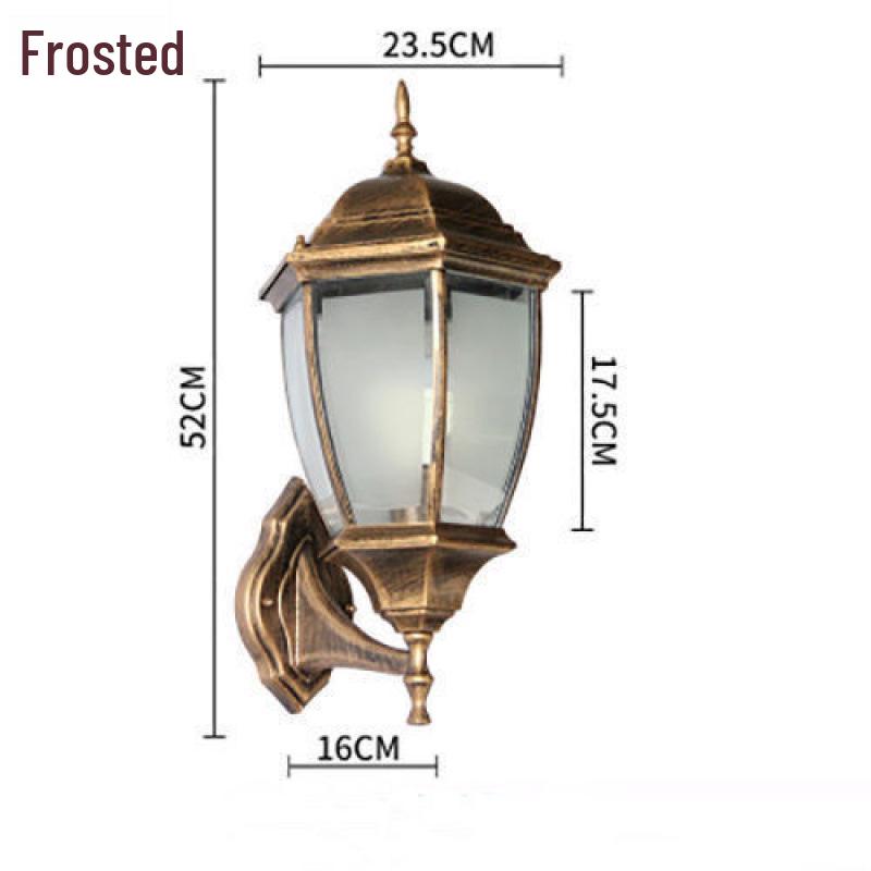 European Antique Modern Minimalist Waterproof LED Outdoor Wall Light for Courtyard and Landscape