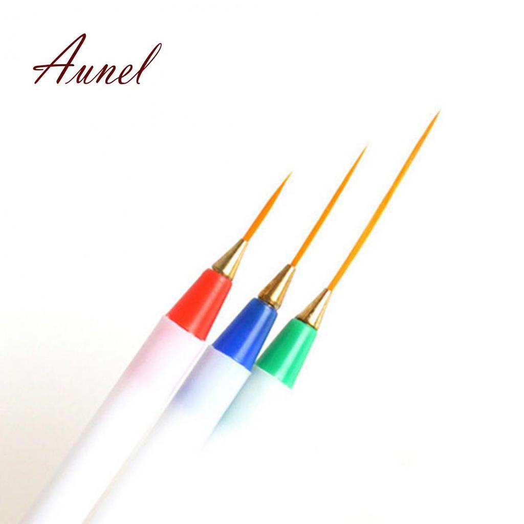 Vogue 3 szt./zestaw Nail Art Cienki Pędzelek do Detali Projektowania Dekoracji Malowania Rysowania DIY