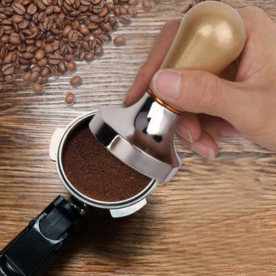 Aluminum Material Handheld Coffee Tamper Flat Base Barista Coffee Tamper  Espresso Making