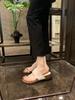 Fashion Women's One Word Slippers 2025 Summer New Outdoor Breathable Clip Toe Wedge Flat Shoes Fashion Height Increase Slip On Sandals