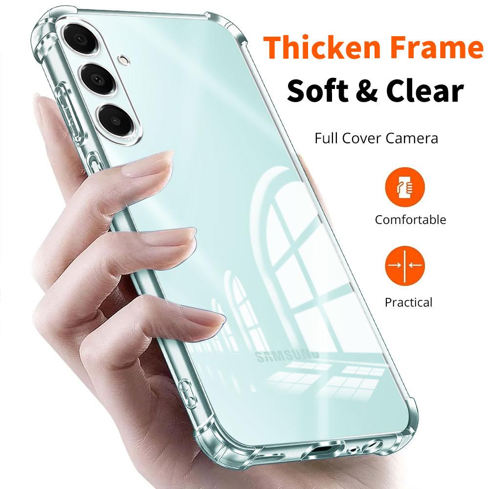 Shockproof Airbag Phone Case For Samsung A16 4G 5G A165F A166B Case Clear Soft Silicone Bumper Cover Samsung Galaxy A16 Funda