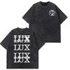 Rosala LUX TRACKLIST TEE Album Tour  Vintage Washed Tshirt Men Women Short Sleeve Cotton Aesthetic Tshirts Casual Tshirts