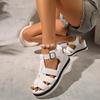 Módní dámské semišové sandály na klínku Boty Ovčí semiš Silná platforma Krytý podpatek Dámské Letní Konopné espadrilky Sandály T-pásek Dírkované boty