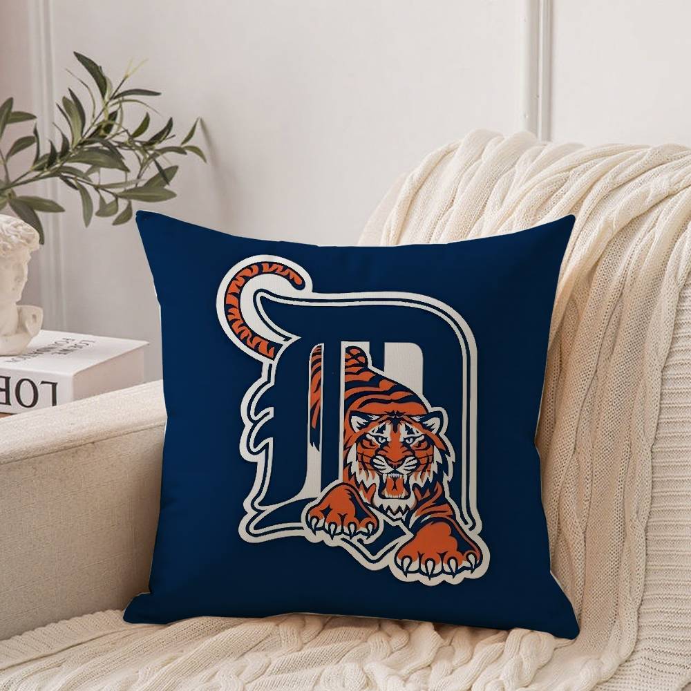 Decor T-Tigers D-Detroit Pillow Case Home Decor Throw For Sofa Bed Car Room Decor Gift Idea