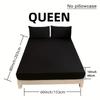 Minimalist Black and White Gray Super Soft Fitted Sheet with Deep Pockets Mattress Protector Breathable Mattress Cover, Four Seasons Bedding