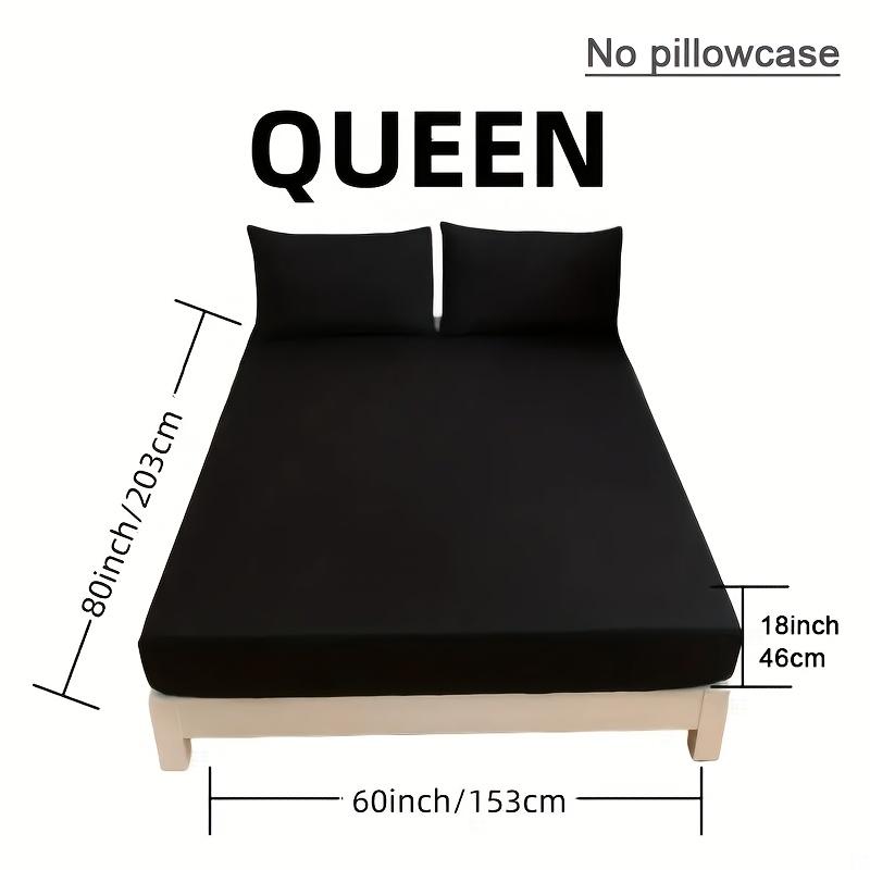 Minimalist Black and White Gray Super Soft Fitted Sheet with Deep Pockets Mattress Protector Breathable Mattress Cover, Four Seasons Bedding