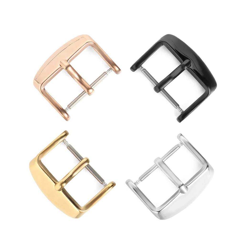 10/12/14/16/18mm Watchbands Buckle Stainless Steel Pin Clasp Watch Accessories Leather Band Strap Watch Buckle