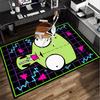 Alien Invasion Pattern Office Rug Chair Mat, Game Carpet, Suitable for Front Door, Bedroom, Living Room, Desk, Holiday Gift