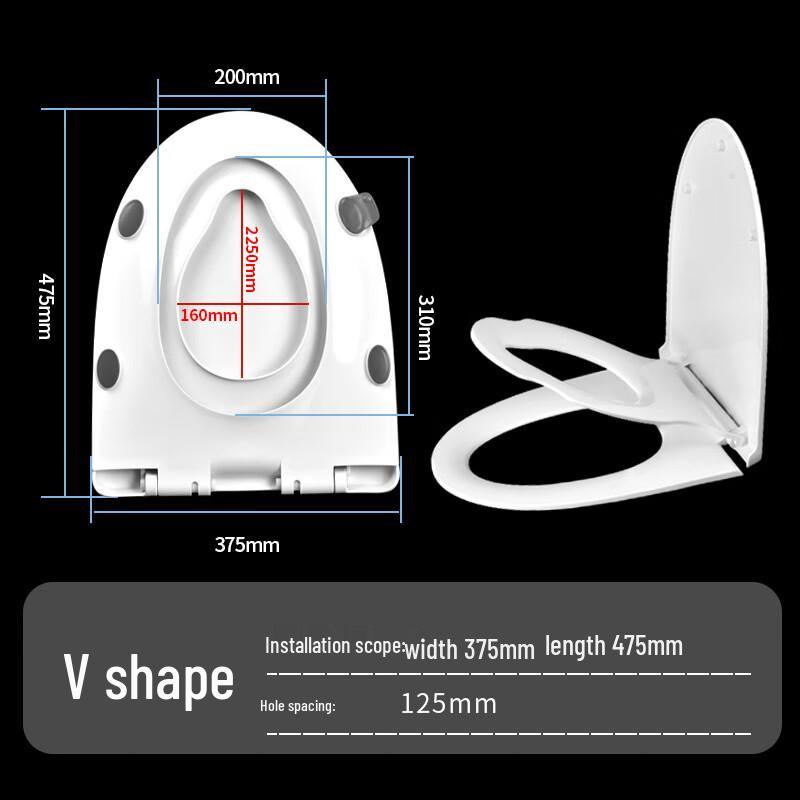 TLXT Parent-Child Soft-Close Toilet Seat Cover