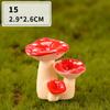 Miniature Resin Mushroom Figurine Decorative Mini Sculpture for Home Garden Yard Lawn Decoration Accessories