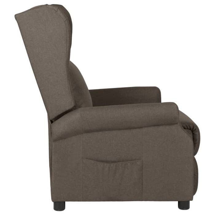 VidaXL Fauteuil Inclinable, Siège avec Accoudoirs et Dossier, Chaise de Relaxation avec Repose-pied, Meuble de Salon, 340953