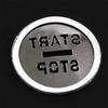 Aluminum Alloy Silver Start Stop Button Cover Kit For Jaguar Xf 2008-2015