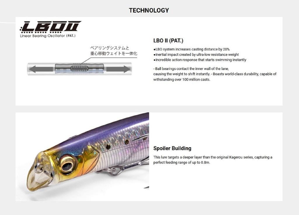 Megabass Kagelou MD 98F Floating Lure Oboro Ayu (5743)